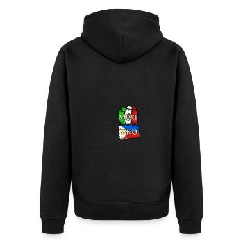 Philippinen Filipino Mexiko Puzzle DNA I Geschenk - Unisex Premium Bio Zip Hoodie - Schwarz - Hinten - Nico (187cm)