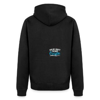 Marine Biologist Marine Biology - Unisex Premium Organic Zip Hoodie - black - Back - Nico (187cm)