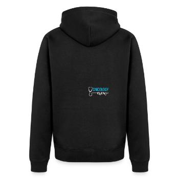 Oncologist Oncology Nurse - Unisex Premium Organic Zip Hoodie - black - Back - Nico (187cm)