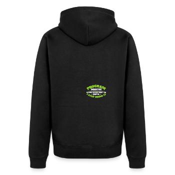 Directeur - Veste à capuche bio Premium Unisexe - noir - Dos - Nico (187cm)