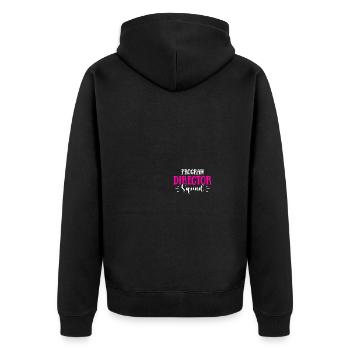 Directeur - Veste à capuche bio Premium Unisexe - noir - Dos - Nico (187cm)