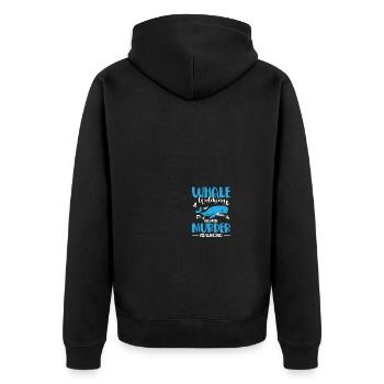 Seaworld Cetacean Orca Observation des baleines - Veste à capuche bio Premium Unisexe - noir - Dos - Nico (187cm)