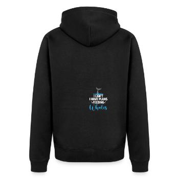 Seaworld Cetacean Orca Observation des baleines - Veste à capuche bio Premium Unisexe - noir - Dos - Nico (187cm)