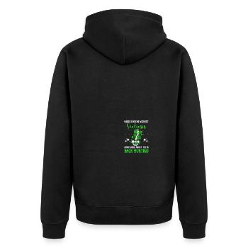 Récupération après une chirurgie du dos Scoliose-Bewus - Veste à capuche bio Premium Unisexe - noir - Dos - Nico (187cm)