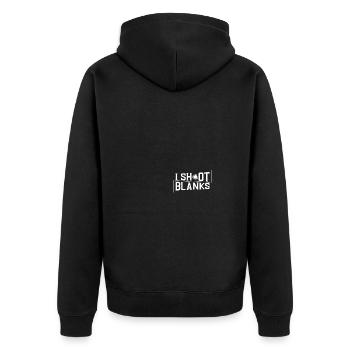 Urologue après vasectomie - Veste à capuche bio Premium Unisexe - noir - Dos - Nico (187cm)