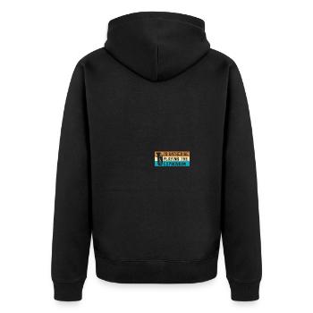 Euphonium baryton en laiton profond - Veste à capuche bio Premium Unisexe - noir - Dos - Nico (187cm)
