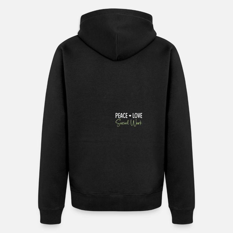 Travailleur social scolaire - Veste à capuche bio Premium Unisexe - noir