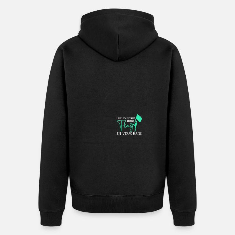 Farbengarde Farbengarde - Unisex Premium Bio Zip Hoodie - Schwarz