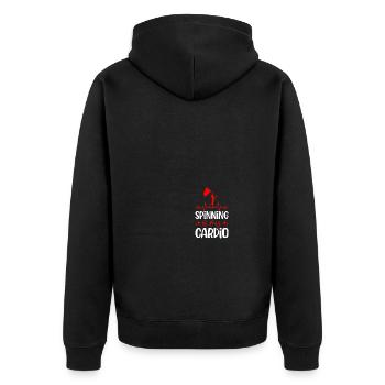 Colour Guard Colour Guard - Unisex Premium Organic Zip Hoodie - black - Back - Nico (187cm)