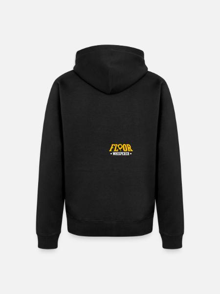 Fußbodenverlegung Fußbodenverleger Bauunternehmer - Unisex Premium Bio Zip Hoodie - Schwarz