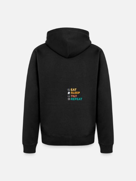 Pinball Player Pinball - Unisex Premium Organic Zip Hoodie - black