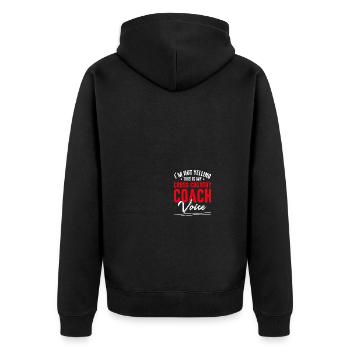 Entraîneur de cross-country - Veste à capuche bio Premium Unisexe - noir - Dos - Nico (187cm)