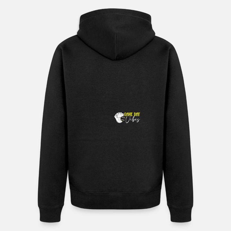 Baseball Softball Mama - Unisex Premium Bio Zip Hoodie - Schwarz