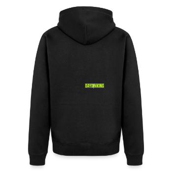 Pickle Ball Pickleball Kitchen - Unisex Premium Organic Zip Hoodie - black - Back - Nico (187cm)