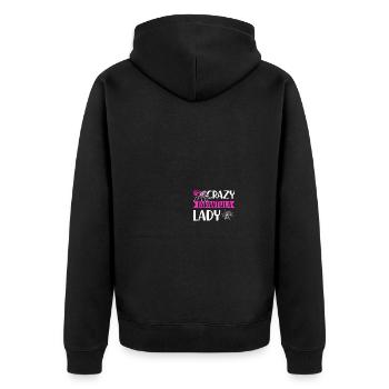 Spider Lovers Tarantula Owners - Unisex Premium Organic Zip Hoodie - black - Back - Nico (187cm)
