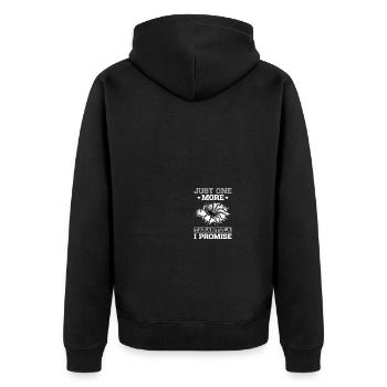 Spider Lovers Tarantula Owners - Unisex Premium Organic Zip Hoodie - black - Back - Nico (187cm)