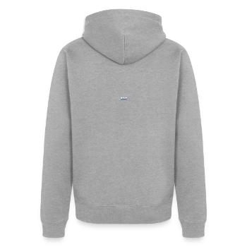 Vacances Merano à Tyrol du Sud Design - Veste à capuche bio Premium Unisexe - gris chiné - Dos - Nico (187cm)
