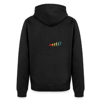Drôles de guitaristes Guitariste Guitare Design - Veste à capuche bio Premium Unisexe - noir - Dos - Nico (187cm)