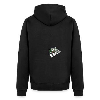 Leg day Darts Darts Darts Team - Unisex Premium Organic Zip Hoodie - black - Back - Nico (187cm)
