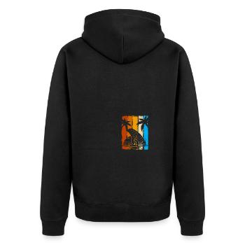 Wingsurfer Wing Surf Wing Foil - Veste à capuche bio Premium Unisexe - noir - Dos - Nico (187cm)