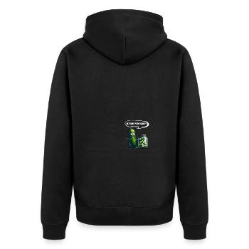 C’est toi mon frère ?! Cornichon de concombre Amateurs de concombre - Veste à capuche bio Premium Unisexe - noir - Dos - Nico (187cm)