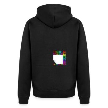 25th Birthday Born 1999 Birthday Gift - Unisex Premium Organic Zip Hoodie - black - Back - Nico (187cm)