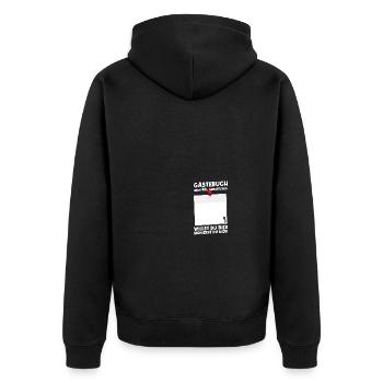 44th Birthday Born 1981 Birthday Gift - Unisex Premium Organic Zip Hoodie - black - Back - Nico (187cm)