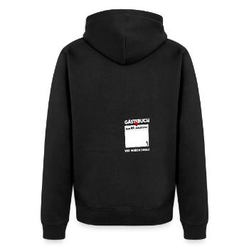 49e anniversaire Né en 1976 Cadeau d’anniversaire - Veste à capuche bio Premium Unisexe - noir - Dos - Nico (187cm)