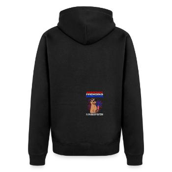 Pyrotechnician Assistant fireworks director - Unisex Premium Organic Zip Hoodie - black - Back - Nico (187cm)