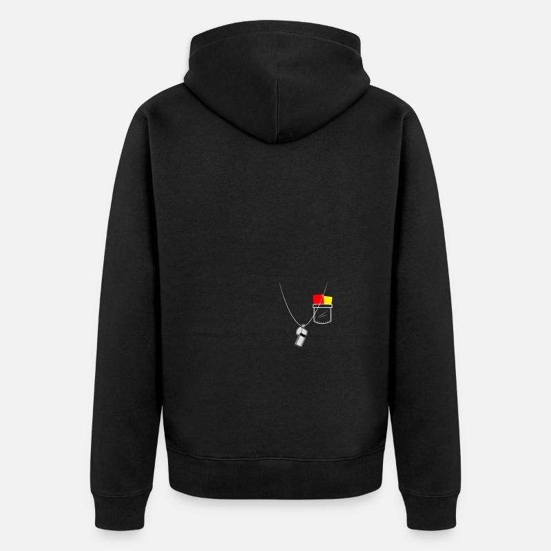 Referee Uniform Refree - Unisex Premium Organic Zip Hoodie - black