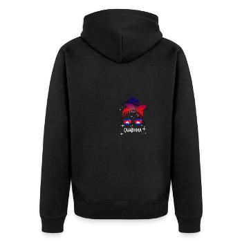 Cambodge - Veste à capuche bio Premium Unisexe - noir - Dos - Nico (187cm)
