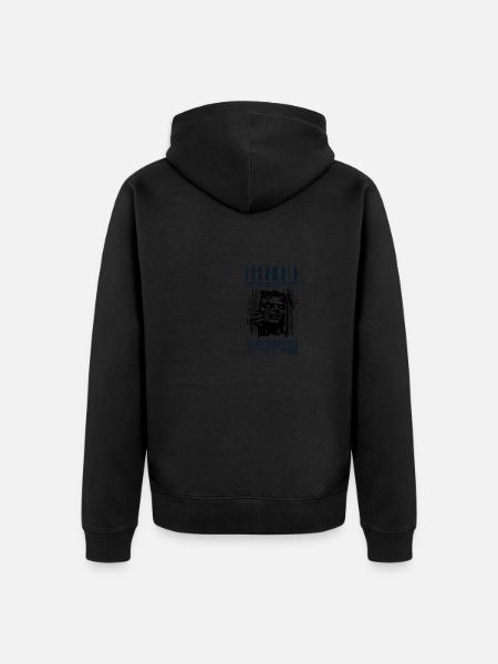 Insomnia Sleepless Zombie Streetware - Unisex Premium Organic Zip Hoodie - black