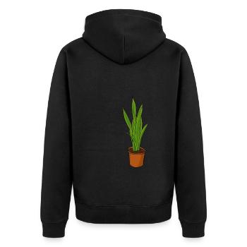 Plante de jardin - Veste à capuche bio Premium Unisexe - noir - Dos - Nico (187cm)