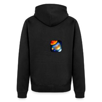 Medley de Planètes - Veste à capuche bio Premium Unisexe - noir - Dos - Nico (187cm)