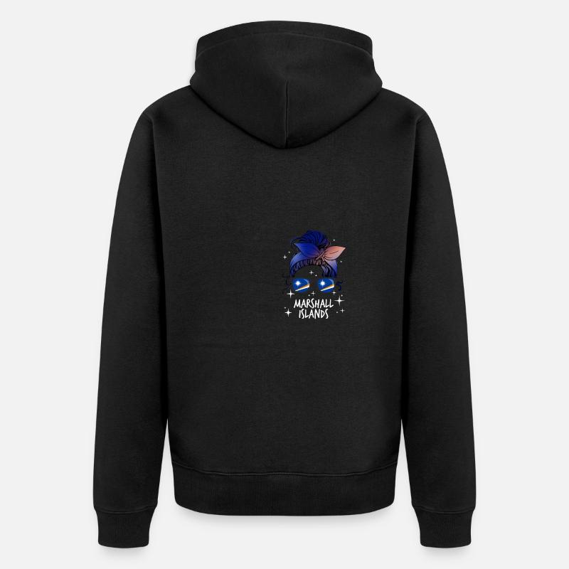 Îles Marshall - Veste à capuche bio Premium Unisexe - noir