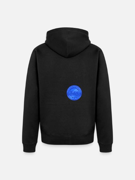 Vorname Alina - Unisex Premium Bio Zip Hoodie - Schwarz