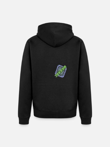 Johann Johann - Unisex Premium Organic Zip Hoodie - black