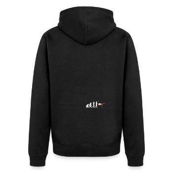 Appaloosa Horse Ranchers Riders Horse Show - Unisex Premium Bio Zip Hoodie - Schwarz - Hinten - Nico (187cm)