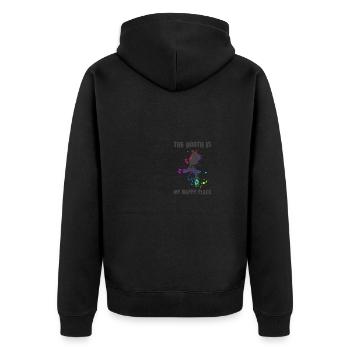 Tuner de voiture Peintre Cadeau - Veste à capuche bio Premium Unisexe - noir - Dos - Nico (187cm)