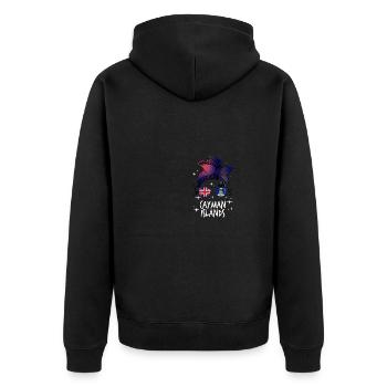 Îles Caïmanes - Veste à capuche bio Premium Unisexe - noir - Dos - Nico (187cm)