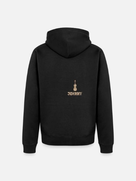 Gift for Johnny - Unisex Premium Organic Zip Hoodie - black