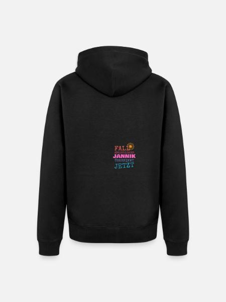 Gift for Jannik - Unisex Premium Organic Zip Hoodie - black