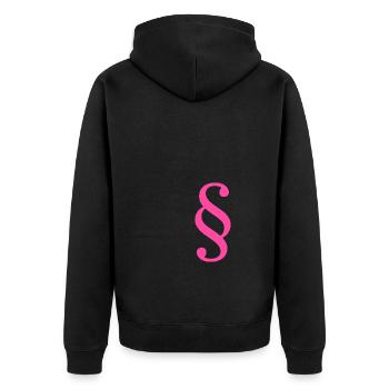 Droit Avocat Paragraphe Avocat Cour Droit - Veste à capuche bio Premium Unisexe - noir - Dos - Nico (187cm)