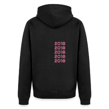 2018 - Veste à capuche bio Premium Unisexe - noir - Dos - Nico (187cm)