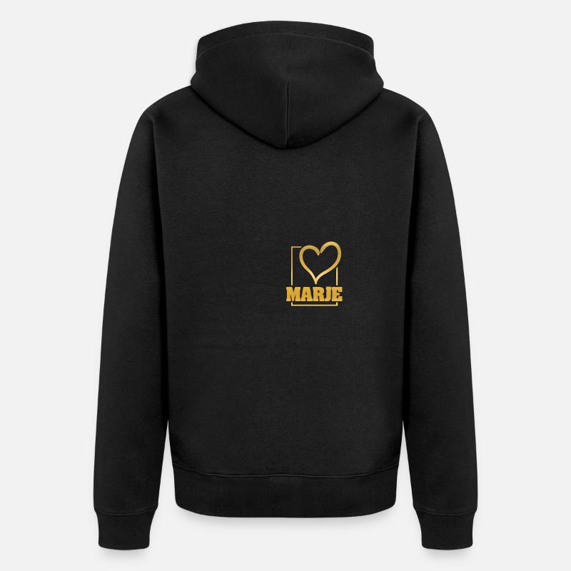 Cœur Marje - Veste à capuche bio Premium Unisexe - noir