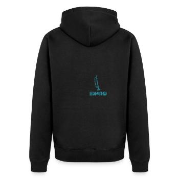Edmund - Veste à capuche bio Premium Unisexe - noir - Dos - Nico (187cm)
