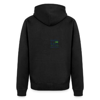 Enjoy your life with positive - Veste à capuche bio Premium Unisexe - noir - Dos - Nico (187cm)
