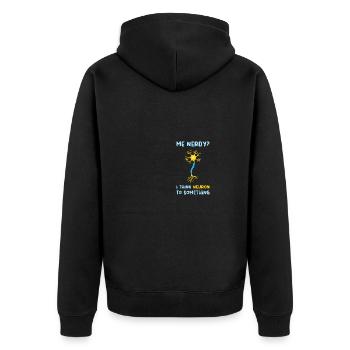 Neurone Neuronon Enseignant Cadeau - Veste à capuche bio Premium Unisexe - noir - Dos - Nico (187cm)