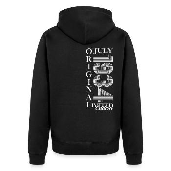 90th Birthday Original July 1934 Born 1934 - Unisex Premium Organic Zip Hoodie - black - Back - Nico (187cm)