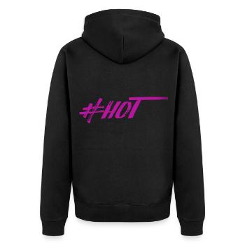 #HOT - Veste à capuche bio Premium Unisexe - noir - Dos - Nico (187cm)